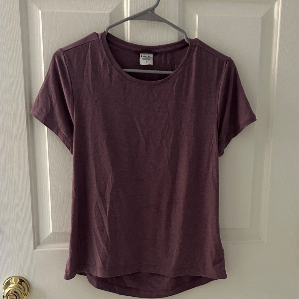 Athleta Short Sleeve Tee in Plum